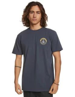 Quiksilver Carefree Session Short Sleeve T-Shirt In Navy