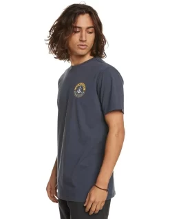 Quiksilver Carefree Session Short Sleeve T-Shirt In Navy -Quiksilver 959060710 3 720x928