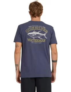 Quiksilver Deep Water Short Sleeve T-Shirt In Odyssey Gray -Quiksilver 959060800 3 720x928