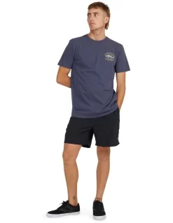 Quiksilver Deep Water Short Sleeve T-Shirt In Odyssey Gray -Quiksilver 959060800 5 720x928