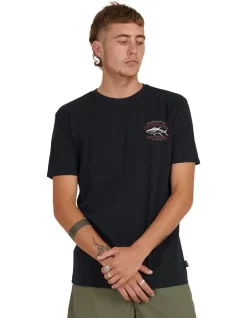 Quiksilver Deep Water Short Sleeve T-Shirt In Black