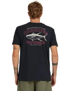 Quiksilver Deep Water Short Sleeve T-Shirt In Black -Quiksilver 959060890 3 720x928