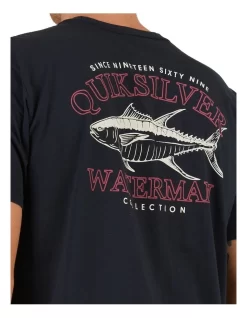 Quiksilver Deep Water Short Sleeve T-Shirt In Black -Quiksilver 959060890 4 720x928