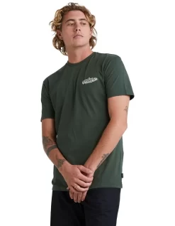 Quiksilver Hillside Swell Short Sleeve T-Shirt In Thyme -Quiksilver 959060980 2 720x928