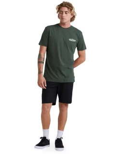 Quiksilver Hillside Swell Short Sleeve T-Shirt In Thyme -Quiksilver 959060980 5 720x928