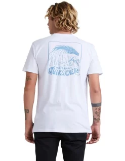 Quiksilver Hillside Swell Short Sleeve T-Shirt In White -Quiksilver 959061070 3 720x928