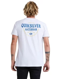 Quiksilver Drop Anchor Short Sleeve T-Shirt In White -Quiksilver 959061160 3 720x928