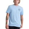 Quiksilver Line Dropper Short Sleeve T-Shirt In Dusk Blue -Quiksilver 959061250 1 720x928