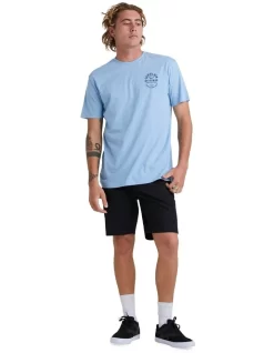 Quiksilver Line Dropper Short Sleeve T-Shirt In Dusk Blue 11 Quiksilver Line Dropper Short Sleeve T-Shirt In Dusk Blue -Quiksilver 959061250 5 720x928