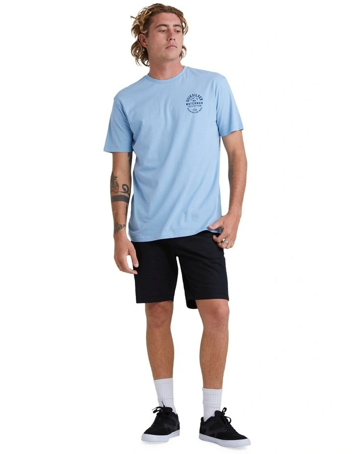 Quiksilver Line Dropper Short Sleeve T-Shirt In Dusk Blue 7 Quiksilver Line Dropper Short Sleeve T-Shirt In Dusk Blue - Image 5