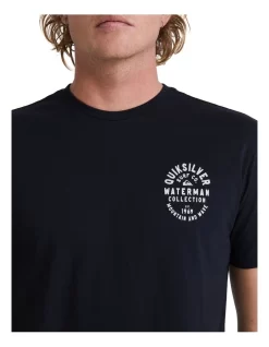 Quiksilver Line Dropper Short Sleeve T-Shirt In Black -Quiksilver 959061340 4 720x928