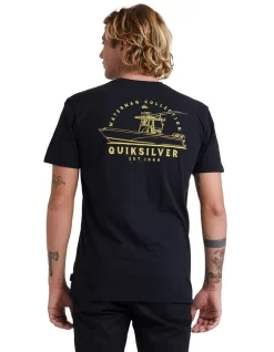 Quiksilver Go Fish Short Sleeve T-Shirt In Black -Quiksilver 959061430 3 720x928