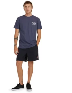 Quiksilver Flow Drip Short Sleeve T-Shirt In Odyssey Gray -Quiksilver 959061520 5 720x928