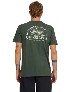 Quiksilver Hammered Short Sleeve T-Shirt In Thyme -Quiksilver 959061700 3 720x928