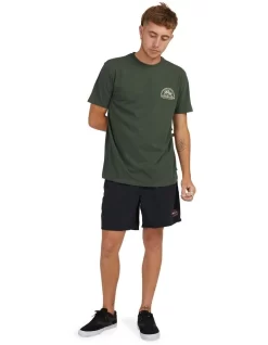 Quiksilver Hammered Short Sleeve T-Shirt In Thyme -Quiksilver 959061700 5 720x928