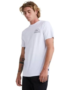 Quiksilver Hammered Short Sleeve T-Shirt In White -Quiksilver 959061790 2 720x928