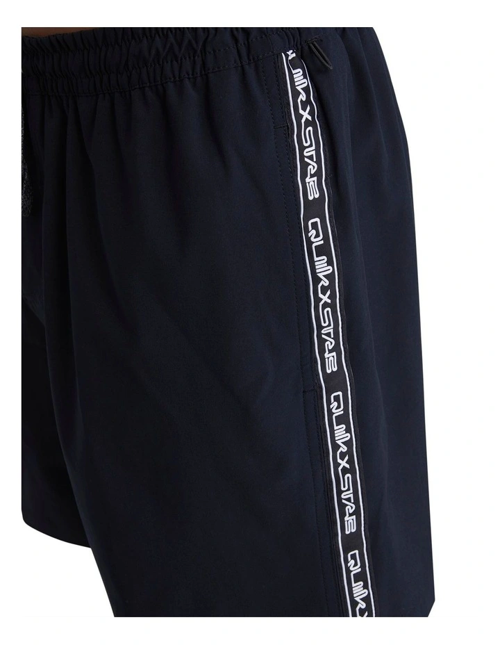Stab X Quiksilver Volley 17" Shorts In Black 6 Stab X Quiksilver Volley 17" Shorts In Black - Image 4