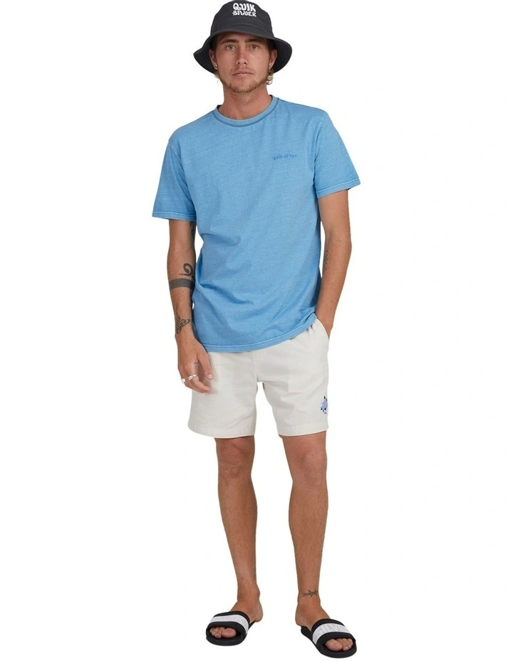 Quiksilver Glaze T-Shirt In Heritage Blue 6 Quiksilver Glaze T-Shirt In Heritage Blue - Image 4