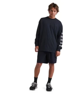 Stab X Quiksilver Long Sleeve Shirt In Black -Quiksilver 959118130 5 720x928
