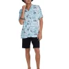 Quiksilver Sunset Short Sleeve Shirt In Ice Blue -Quiksilver 959118670 1 720x928