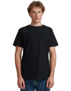 Quiksilver Premium Washed T-Shirt In Black