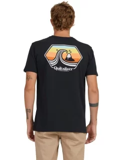 Quiksilver Port Of Call Short Sleeve T-Shirt In Black -Quiksilver 959119030 3 720x928