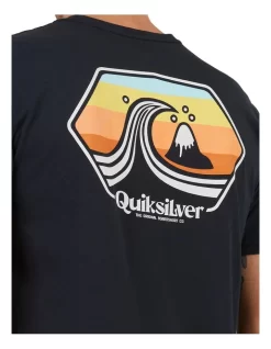 Quiksilver Port Of Call Short Sleeve T-Shirt In Black -Quiksilver 959119030 4 720x928