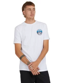Quiksilver Port Of Call Short Sleeve T-Shirt In White