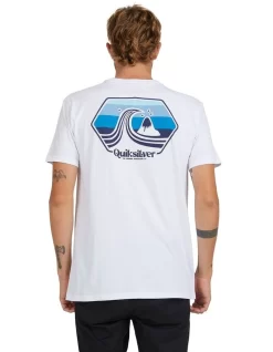 Quiksilver Port Of Call Short Sleeve T-Shirt In White -Quiksilver 959119120 3 720x928