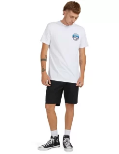 Quiksilver Port Of Call Short Sleeve T-Shirt In White -Quiksilver 959119120 5 720x928