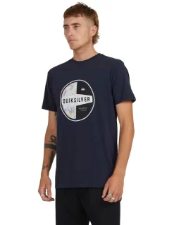 Quiksilver Jungle Drum Short Sleeve T-Shirt In Navy Blazer -Quiksilver 959119390 2 720x928