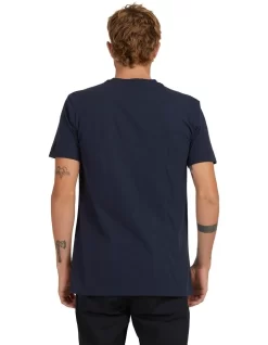 Quiksilver Jungle Drum Short Sleeve T-Shirt In Navy Blazer -Quiksilver 959119390 3 720x928