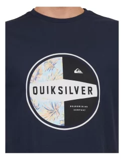 Quiksilver Jungle Drum Short Sleeve T-Shirt In Navy Blazer -Quiksilver 959119390 4 720x928
