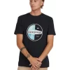 Quiksilver Jungle Drum Short Sleeve T-Shirt In Black -Quiksilver 959119480 1 720x928