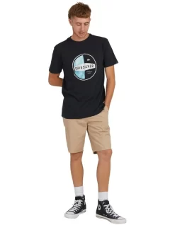 Quiksilver Jungle Drum Short Sleeve T-Shirt In Black -Quiksilver 959119480 5 720x928
