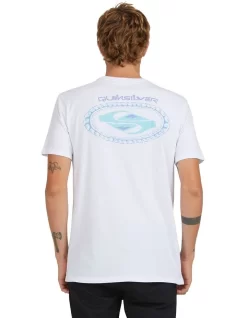 Quiksilver Second Skin Short Sleeve T-Shirt In White -Quiksilver 959119750 3 720x928