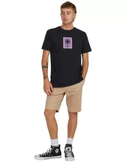 Quiksilver Great Heights Short Sleeve T-Shirt In Black -Quiksilver 959119840 5 720x928