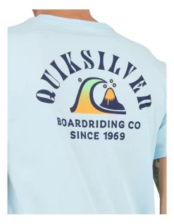 Quiksilver River Bend Short Sleeve T-Shirt In Iced Aqua -Quiksilver 959119930 4 720x928