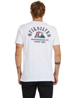 Quiksilver River Bend Short Sleeve T-Shirt In White -Quiksilver 959120020 3 720x928