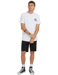Quiksilver River Bend Short Sleeve T-Shirt In White -Quiksilver 959120020 5 720x928