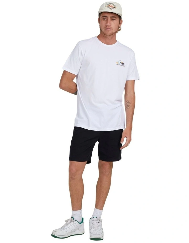 Quiksilver Rocky Trail Short Sleeve T-Shirt In White 3 Quiksilver Rocky Trail Short Sleeve T-Shirt In White