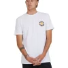 Quiksilver Moon Phase Short Sleeve T-Shirt In White