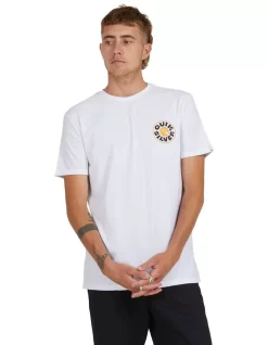 Quiksilver Moon Phase Short Sleeve T-Shirt In White
