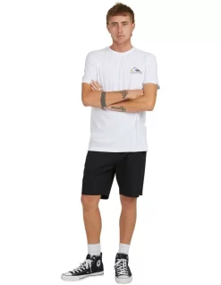 Quiksilver Moon Phase Short Sleeve T-Shirt In White -Quiksilver 959120380 5 720x928