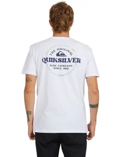 Quiksilver Circled Short Sleeve T-Shirt In White -Quiksilver 959120650 3 720x928
