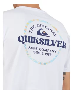 Quiksilver Circled Short Sleeve T-Shirt In White -Quiksilver 959120650 4 720x928