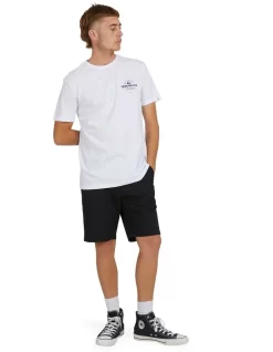 Quiksilver Circled Short Sleeve T-Shirt In White -Quiksilver 959120650 5 720x928