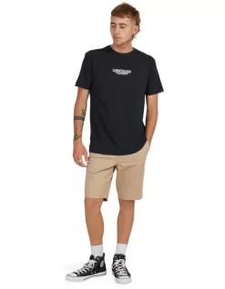 Quiksilver Omni Check Short Sleeve T-Shirt In Black -Quiksilver 959120920 5 720x928