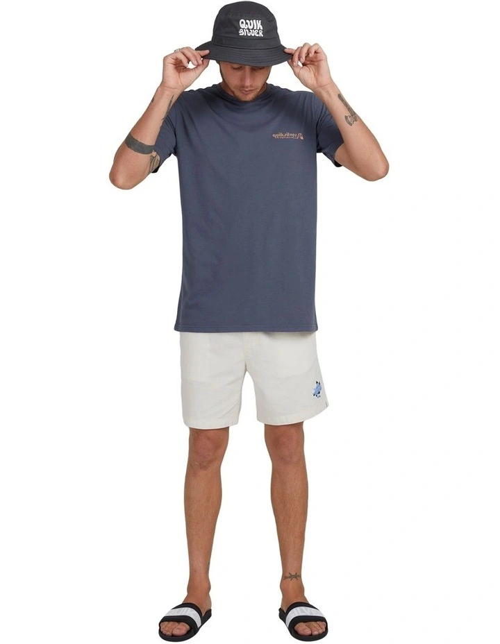 Quiksilver Happy Hour Short Sleeve T-Shirt In Iron Gate 6 Quiksilver Happy Hour Short Sleeve T-Shirt In Iron Gate - Image 4