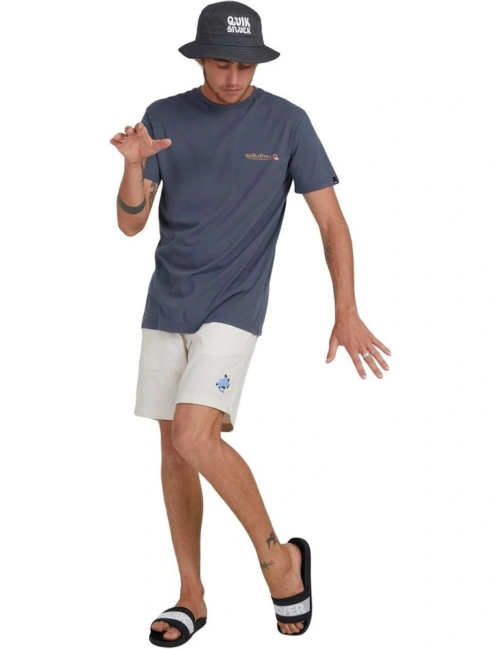 Quiksilver Happy Hour Short Sleeve T-Shirt In Iron Gate 7 Quiksilver Happy Hour Short Sleeve T-Shirt In Iron Gate - Image 5